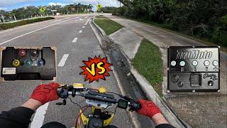 Speed Run Comparison FarDriver ND72450 Vs. E&C EXTREME NoisyCricket TruMoto EC4PEon72v34ah 1054