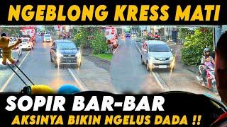 NGEBLONG MODE BAR-BAR  SPESIALIS ADU BANTENG LAWAN ARAH   Trip Report Bus Ngeblong Jawatimuran