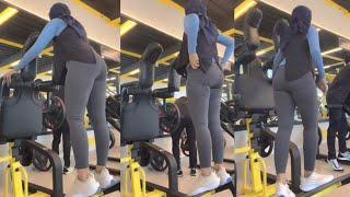 Hijab Style Try On Rekomendasi Legging Sport Abu Tua Bahan Melar