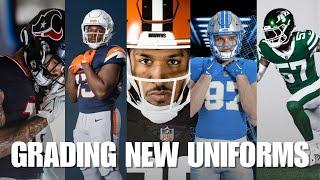 Grading New NFL Uniforms  We Grade New Unis for Jets Lions Broncos Texans and Browns