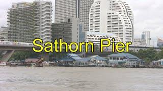 Sathorn Pier interconnects with Saphan Taksin train station