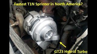 2006 MBDodge Sprinter T1N OM647 turbo upgrade - Part 2 - GT23 hybrid install