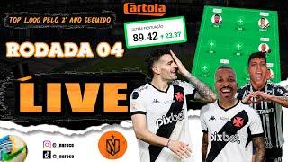 LIVE CARTOLA FC 2024 RODADA 4 - QUAIS TIMES VÃO POUPAR NESSA RODADA? TOP 1.000 NACIONAL PELO 2º ANO