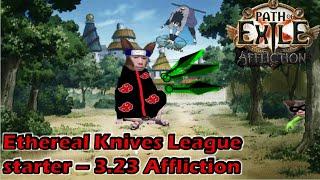 Path of exile 3.23 - Ruetoo going over Ethereal Knives League starter + Gameplay footage