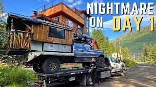 2 Breakdowns on Day 1 of My 15000-Mile Road Trip  Driving the Alaska Highway in my Old Ford Truck