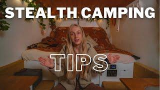 Stealth Camping TIPS  How To Do Van Life For FREE