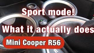 Sport mode - What the sport button actually does on an R56 Mini Cooper