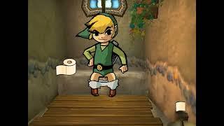 Toon Link needs to go to the bathroom to do poop