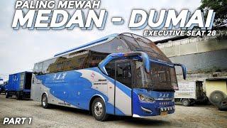 Trip Perdana TERMEWAH DI RUTENYA  Naik Bus PMH Executive Class Medan - Dumai Ep 1