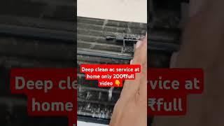 deep clean AC service at home #acservicing