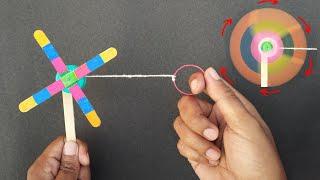 How to make a fan with ice cream sticks  Easy ice cream stick toy