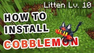 How to Install Cobblemon Mod  Pokemon In Minecraft ► Minecraft