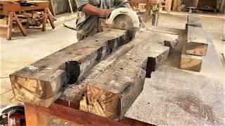 Building A Difficult Rustic Relax Chair From Rotten Old Wood  Woodworking Restore Rotten Old Wood