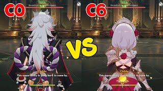 C0 Itto vs C6 Noelle Redhorn Stonethresher Showcase - Genshin Impact