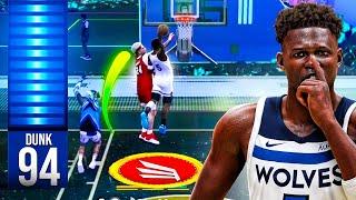 ANTHONY EDWARDS BUILD + 94 DUNK DUNK is UNSTOPPABLE in NBA 2K24 BEST SLASHER GUARD BUILD