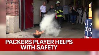 Packers player promotes fire safety  FOX6 News Milwaukee