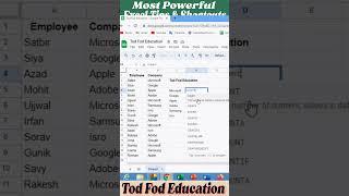 Unique & Countif Function in #googlesheets #microsoft  #excel #msexcel #shorts #computer #education