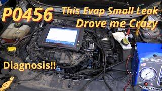 Customer Gave up Trying to Fix this Evap Small leak code P0456 & P2196 On Ford Escape