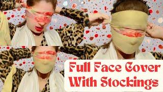 Full Face Cover With Sockings Challenge  Unique Challenge  #aqsaadil #viralvideo #gag #challenge