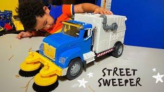 Street Sweeper Truck for Kids  Unboxing and Playing  Driven Collection