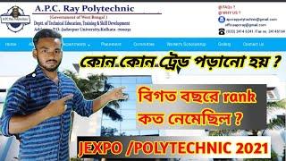 APC RAY Government Polytechnic collage previous year JEXPO  ranktrade update - by Mintu All in one