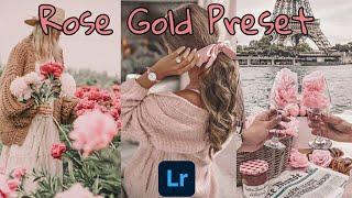 NO PASSWORD REQUIRED  Rose Gold Preset  Lightroom mobile presets free dng  Rose Gold Preset
