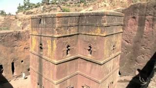 Templo esculpido na pedra em LalibelaEtiópia - Nova África