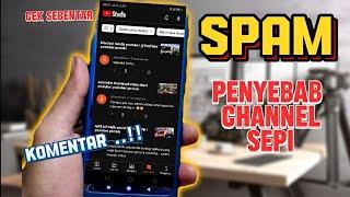 cara cek spam di komentar channel youtube  youtuber pemula