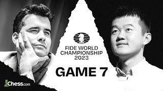 Nepomniachtchi vs. Ding  FIDE World Championship  Game 7 ft. Giri Sachdev & Naroditsky