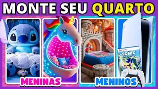 ️ MONTE SEU QUARTO DOS SONHOS LUXUOSO  Jogo das Escolhas  #buuquiz #quiz