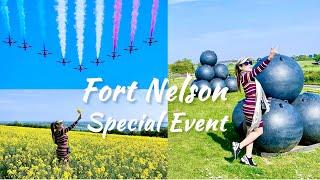 Fort Nelson - 4k drone Footage over Portsdown Hill - Special D-Day Commemorative Event in Portsmouth