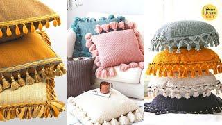 Latest Tassel Cushion Cover Design Ideas 2022  Throw Tassel Pillow Designs