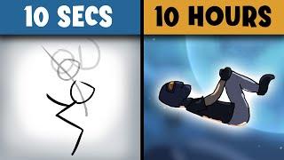 Animating a Backflip in 10 Seconds vs 10 Hours