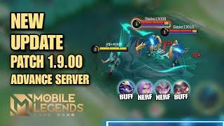 CYCLOPS BUFF LING NERF DYRROTH NERF NEW UPDATE PATCH 1.9.00 MLBB