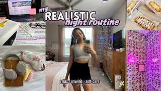Realistic Night Routine *living alone at 20*  chill aesthetic self care  LexiVee