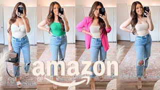 Amazon Summer Try On Haul  Blazer Bodysuits Corset Tops  & Dresses  2022