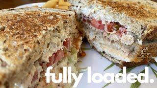 HUGE Fully Loaded DELICIOUS Club Sandwich