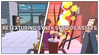 Retexturing a Synty Studios model in Blender