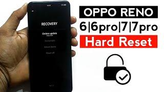 How to Hard Reset Oppo Reno66Pro  Reno77Pro Factory reset WITHOUT PC 2024.