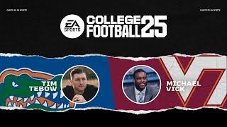 College Football 25 Gameplay  Mike Vick vs Tim Tebow