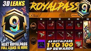  A9 Royal Pass 1 To 100 RP 3D Leaks Is Here  Upgrade M249 & UZI Skin & Upgraded New Vehicle PUBGM