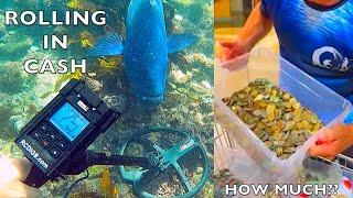 Found Trolley FULL of CASH while Underwater Metal Detecting Will Banks ACCEPTED it??