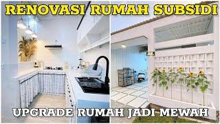 Renovasi teras dan dapur minimalis rumah subsidi