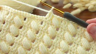 PERFECT very easy crochet baby blanket model  tığ işi muhteşem bebek battaniyesi anlatımı#crochet