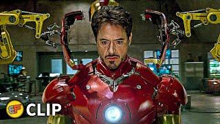 Iron Man Mark III Armor Suit Up Scene  Iron Man 2008 IMAX Movie Clip HD 4K