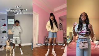 G.R.W.M for the first day of school  Tiktok Compilation pt.2