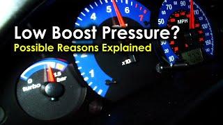 Low Boost Pressure - Reasons Explained  What cause low turbo charge  Boost pressure in your car