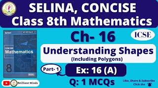 Ch- 16 Understanding Shapes  Class 8th ICSE  Selina Concise Math  Ex 16 A Q 1 MCQ