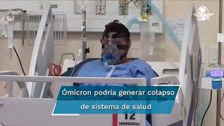 Reportan saturación de camas 96 hospitales