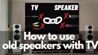 How to Connect your Old Speakers Stereo Systems with the New TVs Digital to Analog Converter